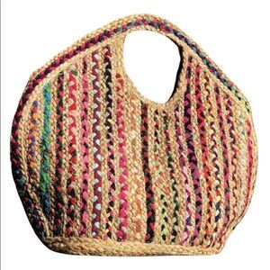 Antik Kraft Summer Straw Ruhi Tote Bag